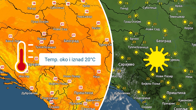 Sunčanije i toplije vreme