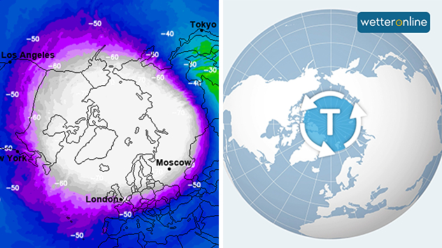 Polarwirbel gut ausgeprägt