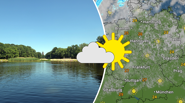 Bei spätsommerlichen 24 bis 30 Grad spielt heute nochmal fast überall die Sonne mit. Nur im Norden ist es nicht ganz so freundlich.