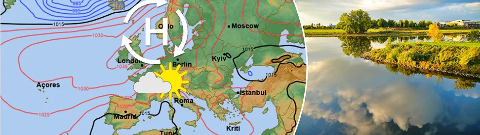 Hoher Luftdruck über Europa bestimmt das Wetter in den kommenden Tagen.