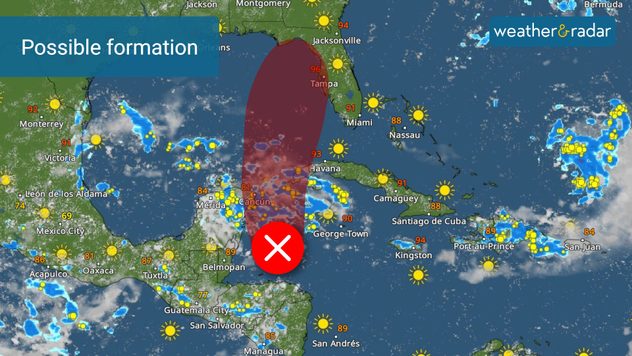 There is a high risk for a tropical wave to develop once it enters the Gulf of Mexico late this weekend or early next week. 