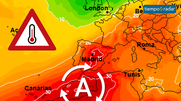 Las masas de aire cálidas continuarán sobre España