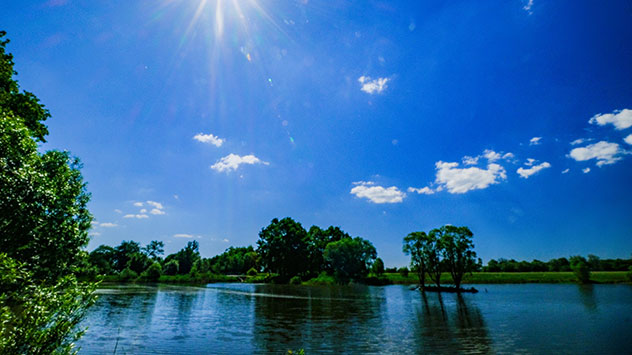 Nach Schauern und Gewitter gibt es immer wieder Tage mit Sonnenschein. 