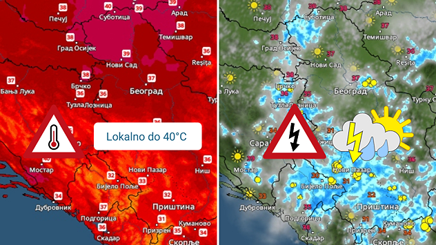Vruće ali i nestabilno