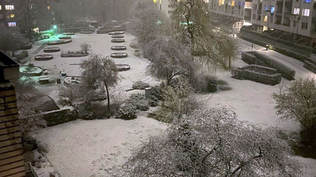 Schnee in Hamburg