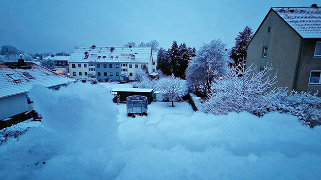 Schnee in Munster