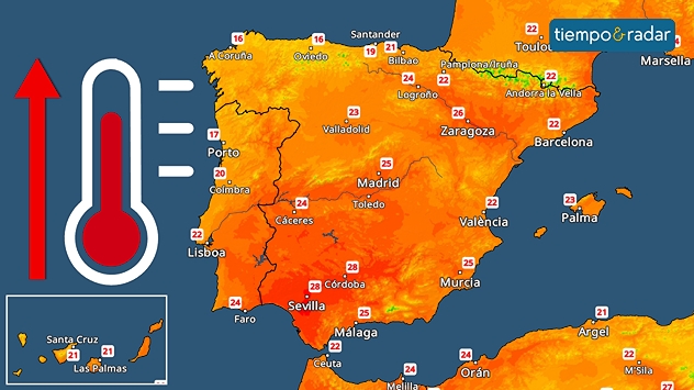 El jueves incluso se podrán superar de nuevo los 30 grados en zonas deprimidas del interior peninsular. Será muy probable que se alcancen en el valle del Guadalquivi