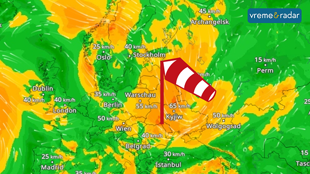 Vetroviti uslovi u Evropi