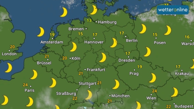 In der Nacht zum Montag ist der Himmel sternenklar.