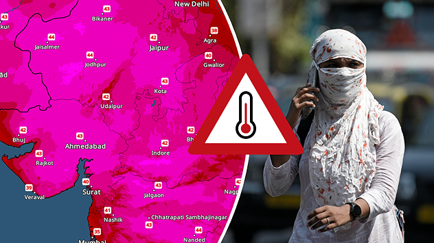 Delhi, Rajasthan, Uttar Pradesh and parts of central India are witnessing scorching daytime temperatures above 45°C.