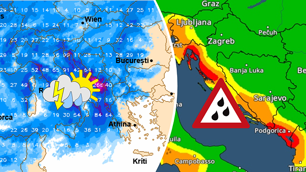 Južina, kiša i pad temperature