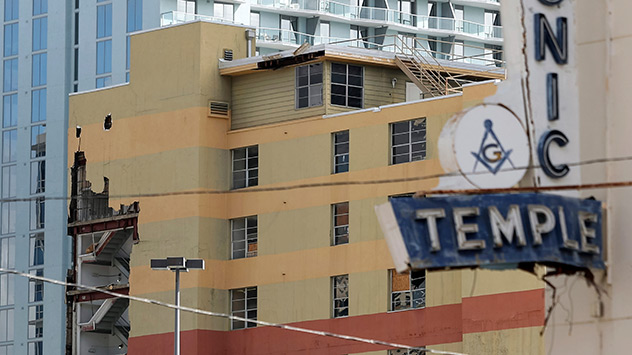 Schäden an Gebäuden in St. Petersburg, Florida