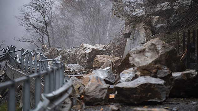 Erdrutsch Calancatal