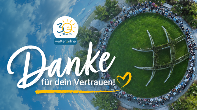 30-Jahre WetterOnline: Danke für dein Vertrauen.