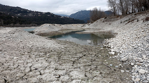 Frankreich Dürre Trockenheit
