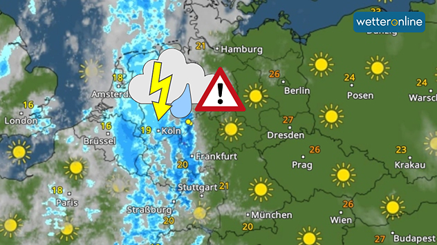 WetterRadar für Mittwoch