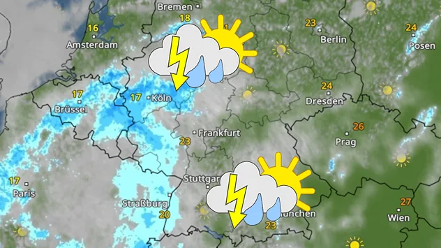 Gewitter und Regen: Turbulenter Start in die neue Woche in Deutschland — image 5