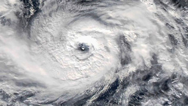 Auge eines Wirbelsturmes