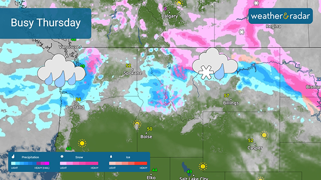 Busy Thursday for the Northwest.