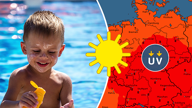 Sonnenbrandgefahr: Der UV-Index liegt heute landesweit bei 7 bis 8