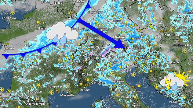 Nestabilno, moguće nevrijeme. Vjetrovito