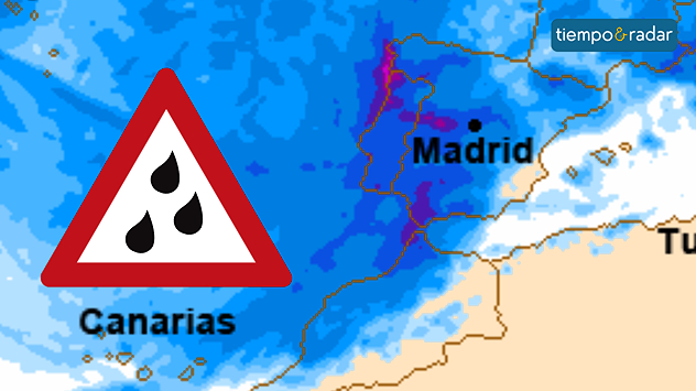 Los acumulados podrían superar los 150 litros, según los principales modelos meteorológicos en el sistema Central, mitad occidental de Andalucía y Galicia.