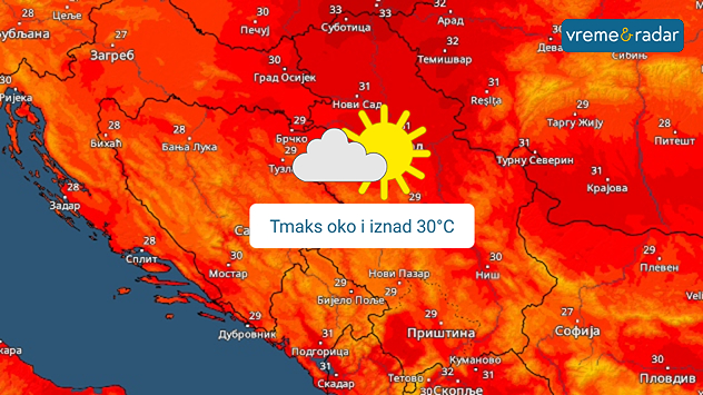 Sunčano i toplo u petak