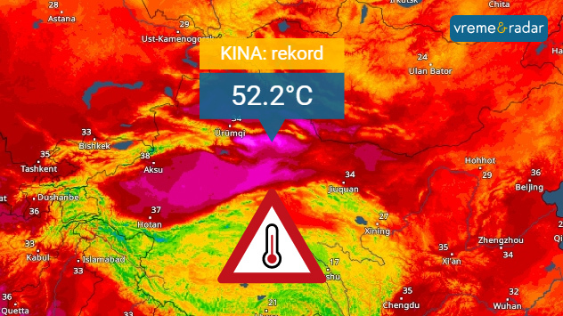 Rekordno toplo u Kini