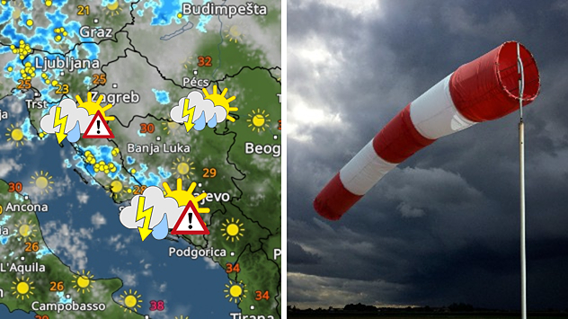 Šire se pljuskovi. Moguće nevrijeme