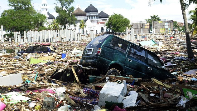 Tsunami damage