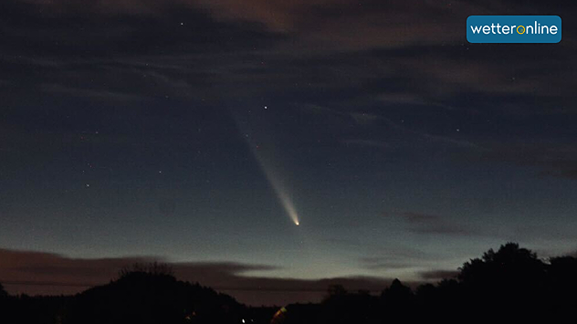 © Instagram: deniz.saglam23 Bereits am Sonntag konnte der schöne Komet in Gaildorf südöstlich von Heilbronn bewundert werden.