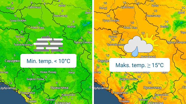Jutarnja i dnevna temperatura
