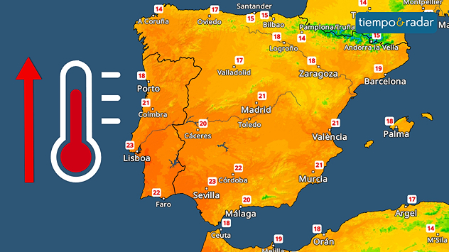 La temperatura subirá de forma generalizada con valores muy suaves. 