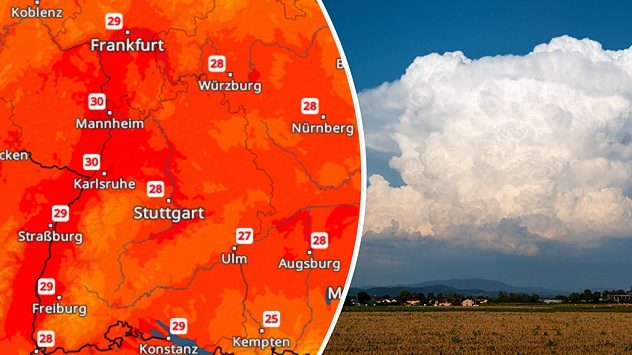 TemperaturRadar zeigt 30 Grad am Oberrhein (c) Andreas von Mallinckrodt / shutterstock.com