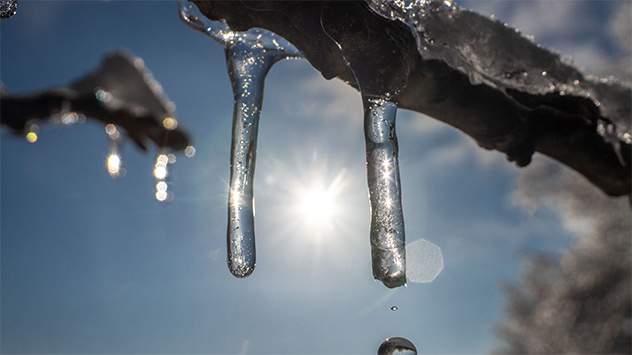 Bereits am Sonntag hat in den westlichen Landesteilen starkes Tauwetter eingesetzt. 