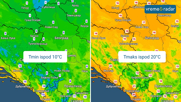 Jutarnja i dnevna temperatura