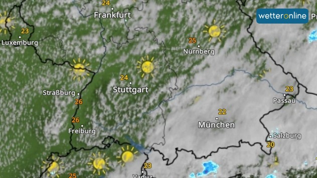 WetterRadar von Mittwochnachmittag