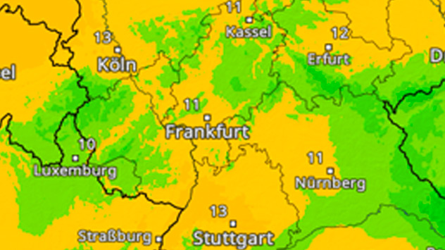 Teaser Temperaturen Mittwoch