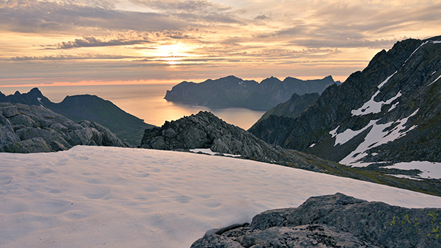 Mitternachtssonne über Norwegen
