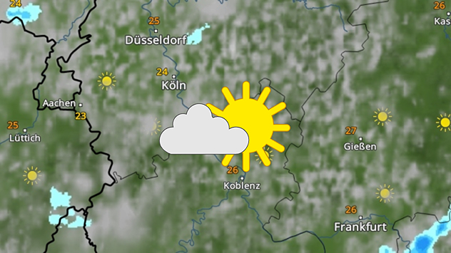 WetterRadar mit Wettersymbol