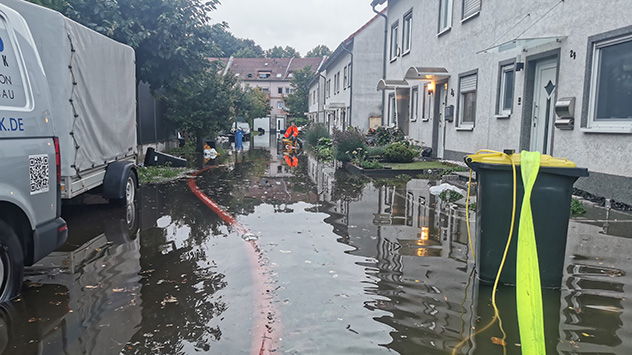 Überschwemmung in Essen