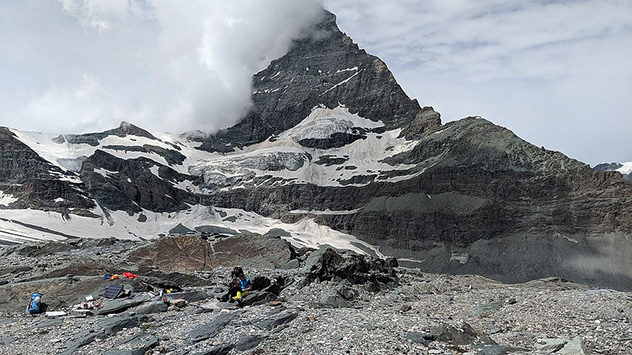 Forscher am Matterhorn