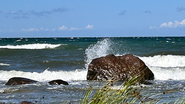 © Gabriele Klein Gutes Wetter aber viel Wind auf der Insel Rügen