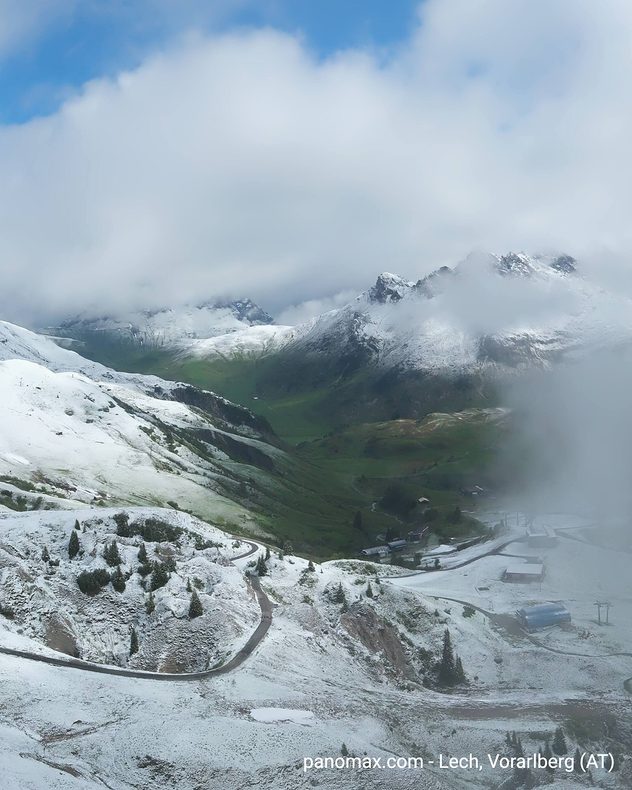 Schnee in den Alpen