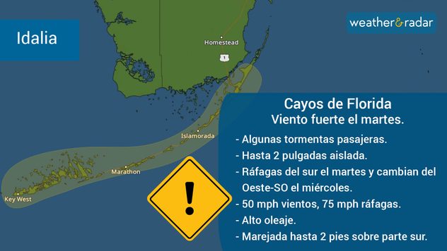 Amenazas para los Cayo de Florida por Idalia.