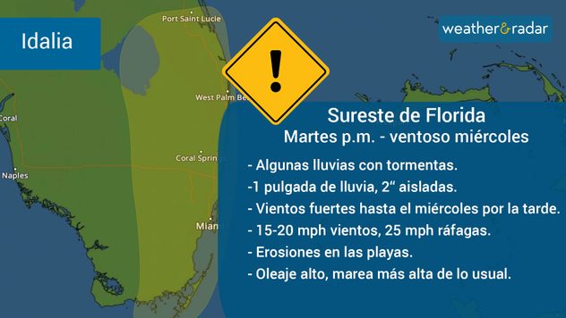 Amenazas para el sureste de Florida por Idalia.