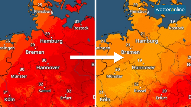 Temperatursturz im Norden