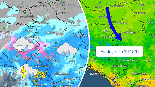Jače zahlađenje i padavine