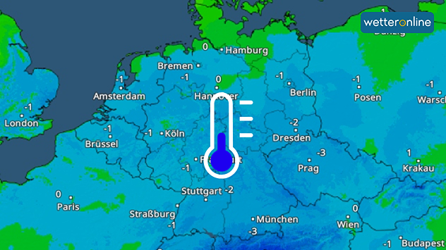 TemperaturRadar für Sonntagmorgen TemperaturRadar für Sonntagmorgen