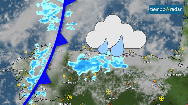 La entrada de la vaguada de aire frío en altura por el noroeste de la Península traerá un descenso de temperaturas y precipitaciones.